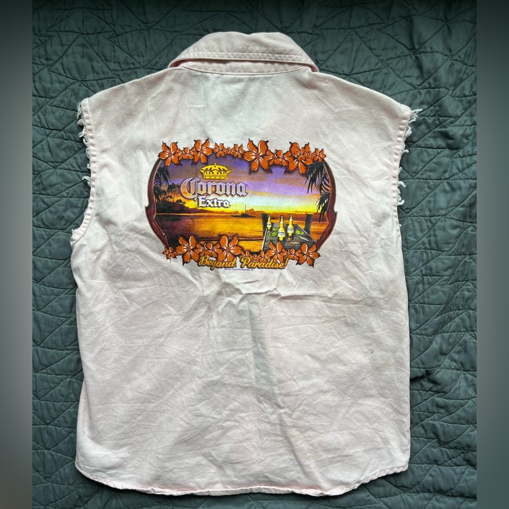 corona pink vest